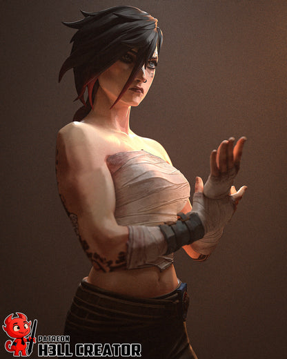 Vi - Arena Fighter | 3D Printed Resin Model | Unpainted or Hand-Painted