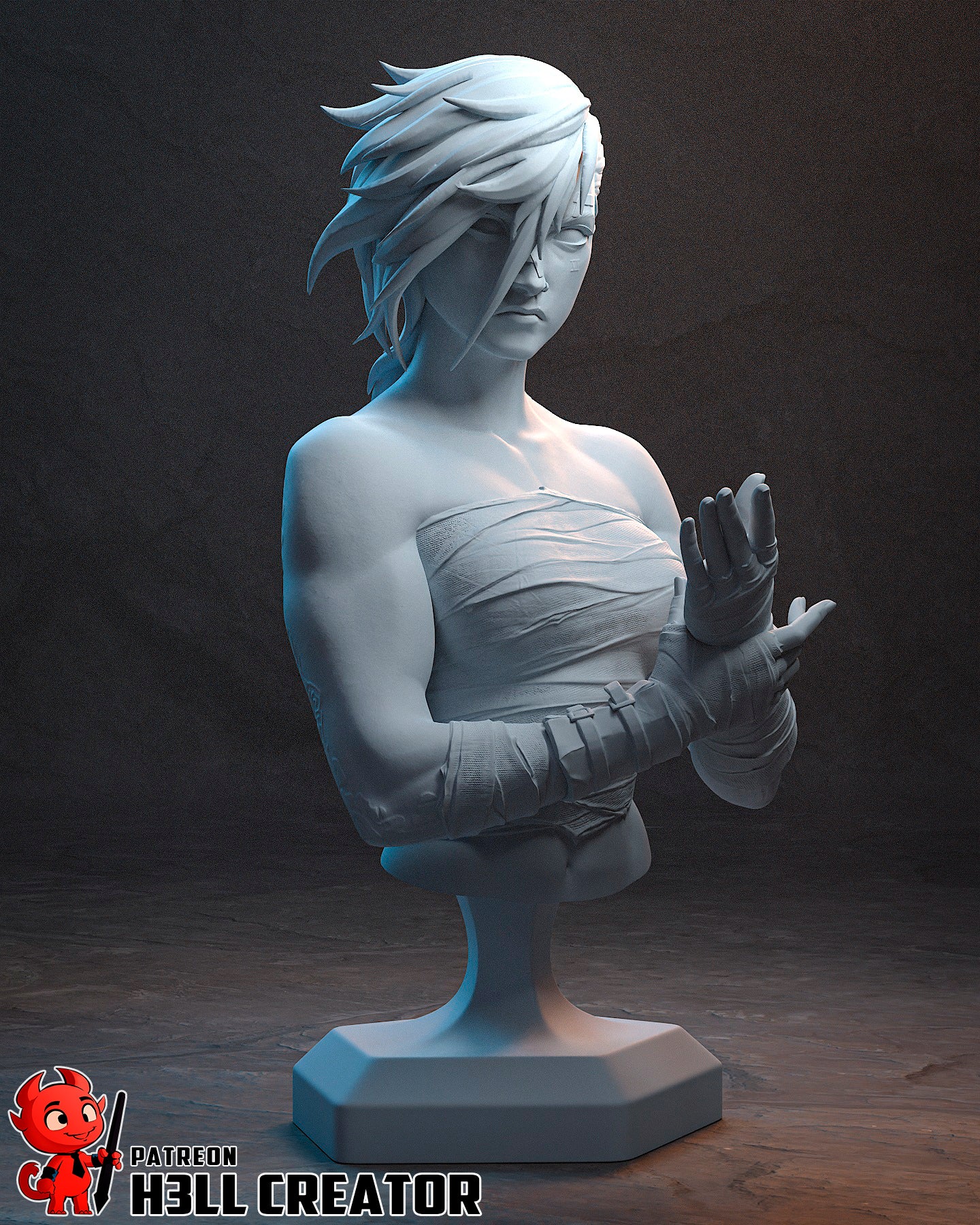 Vi - Arena Fighter | 3D Printed Resin Model | Unpainted or Hand-Painted