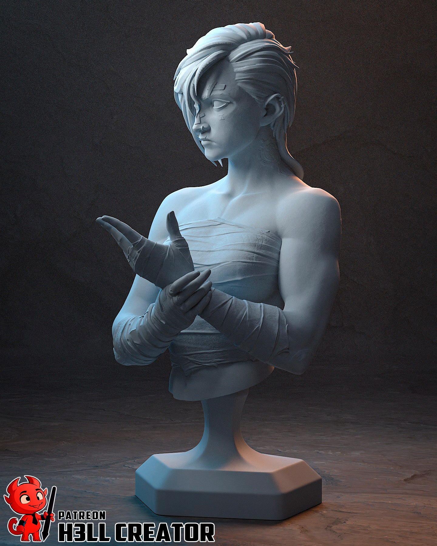 Vi - Arena Fighter | 3D Printed Resin Model | Unpainted or Hand-Painted