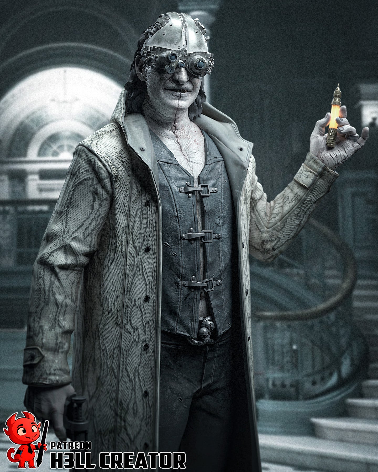 Victor Gideon | 3D Printed Resin Model | Unpainted or Hand-Painted