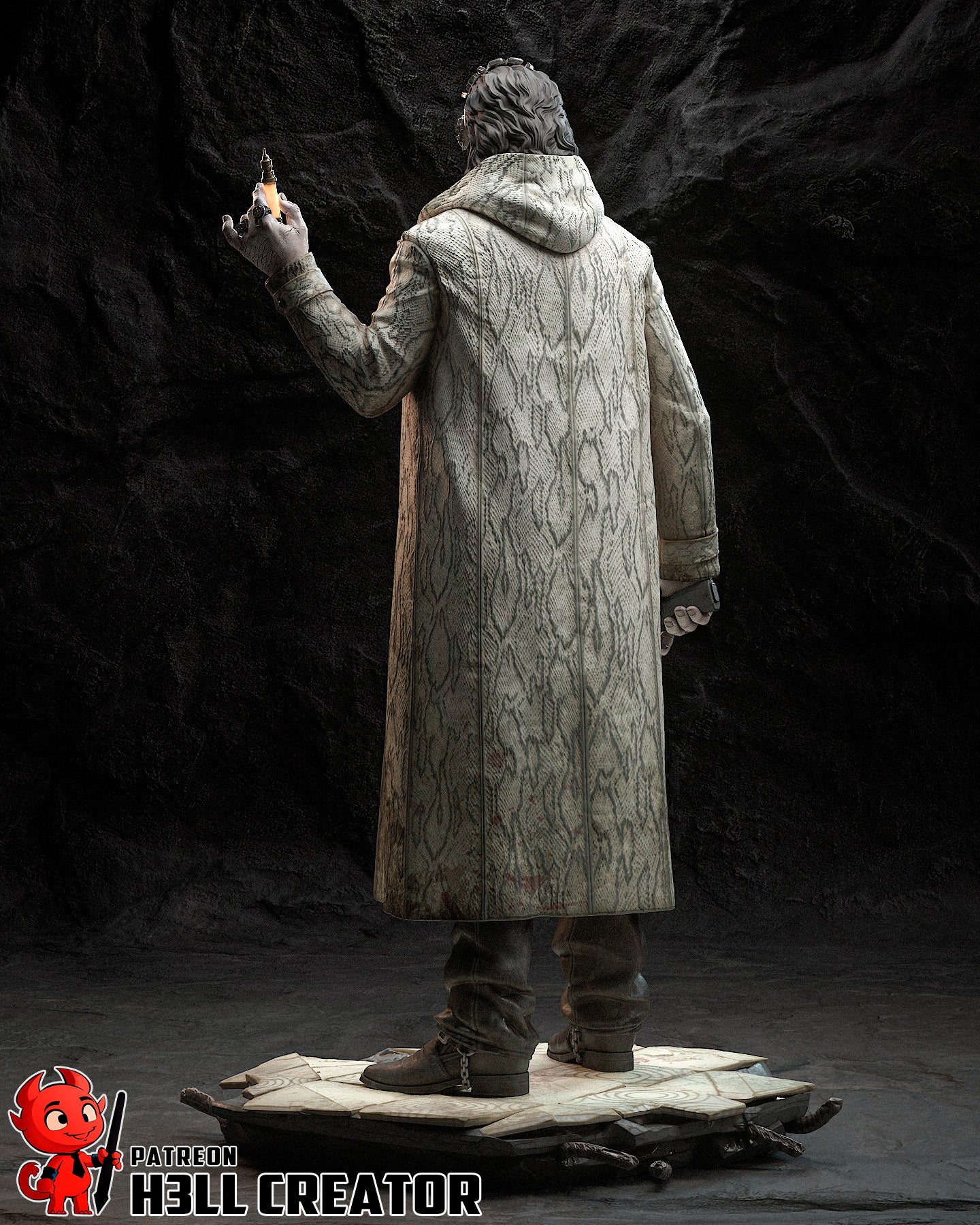Victor Gideon | 3D Printed Resin Model | Unpainted or Hand-Painted