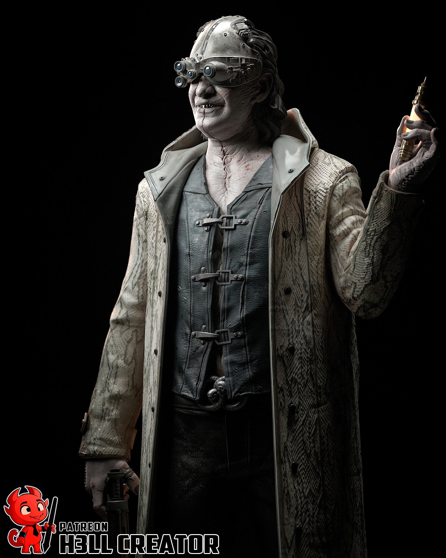 Victor Gideon | 3D Printed Resin Model | Unpainted or Hand-Painted