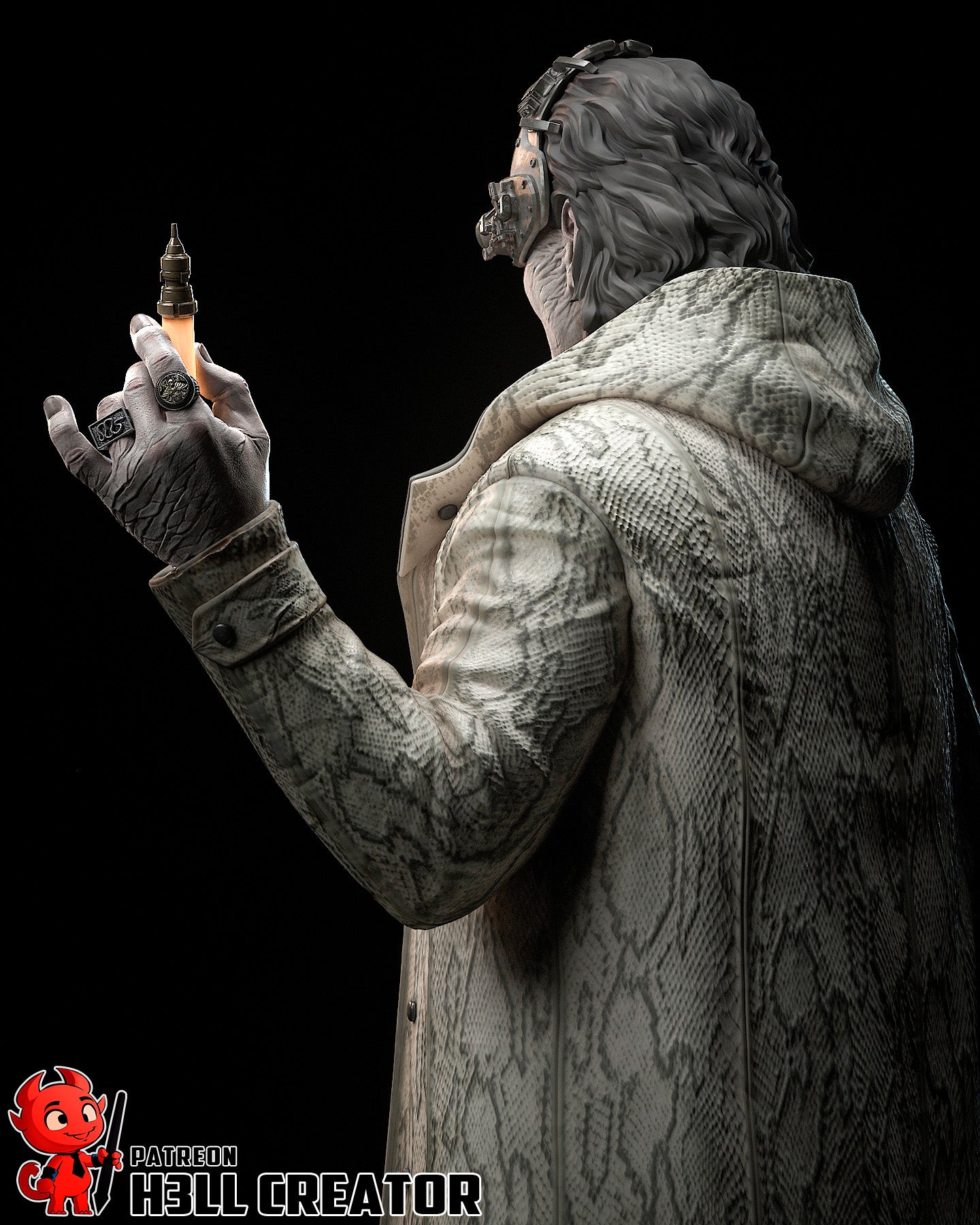 Victor Gideon | 3D Printed Resin Model | Unpainted or Hand-Painted