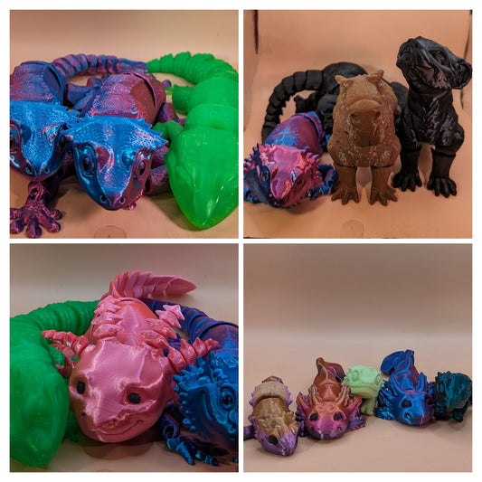 Articulated Creatures - 3d Printed Articulated Creatures Mini and Standard