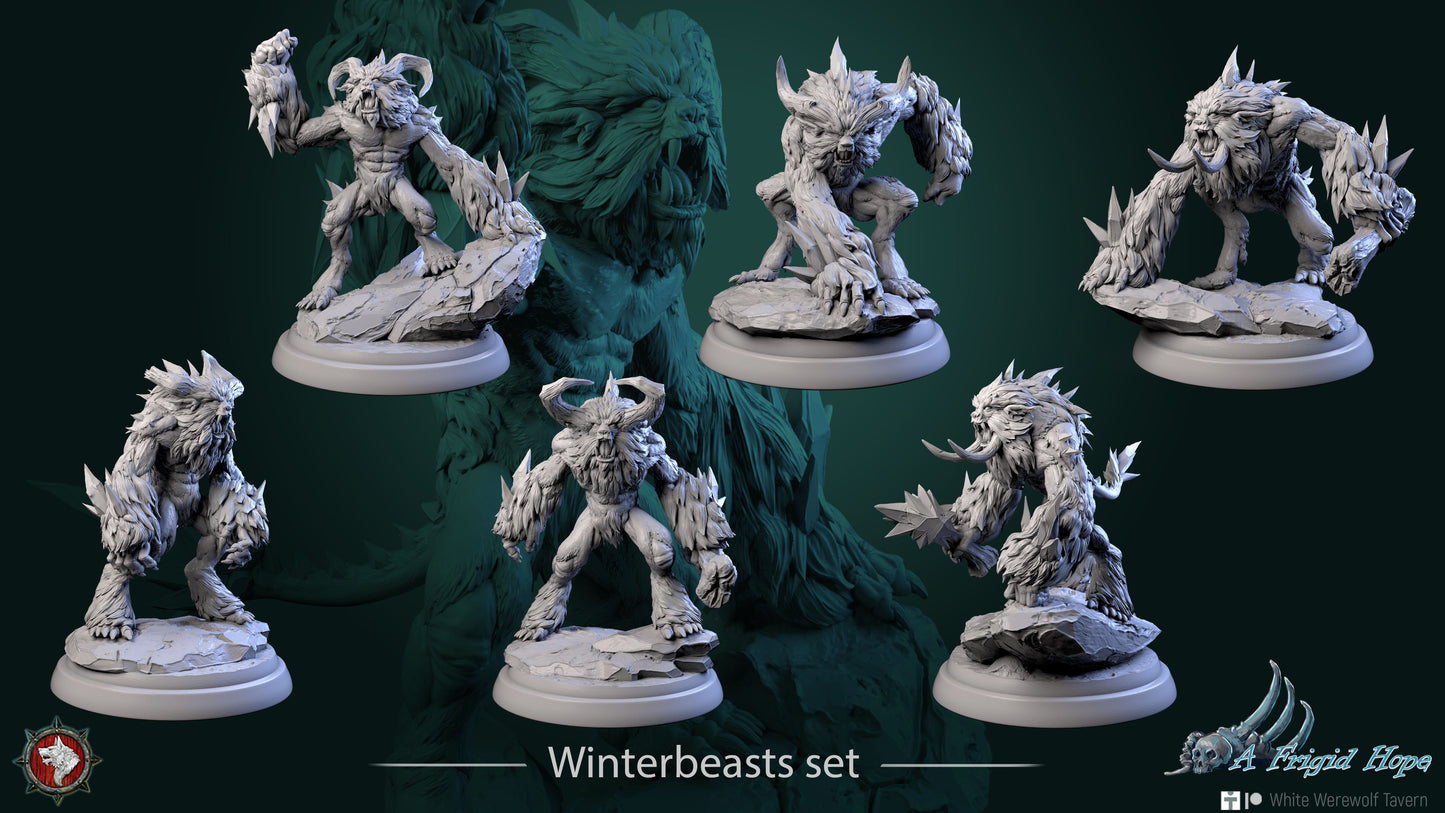 Winterbeasts - Resin Model - Medium / Large Scale for DnD/Pathfinder/Etc