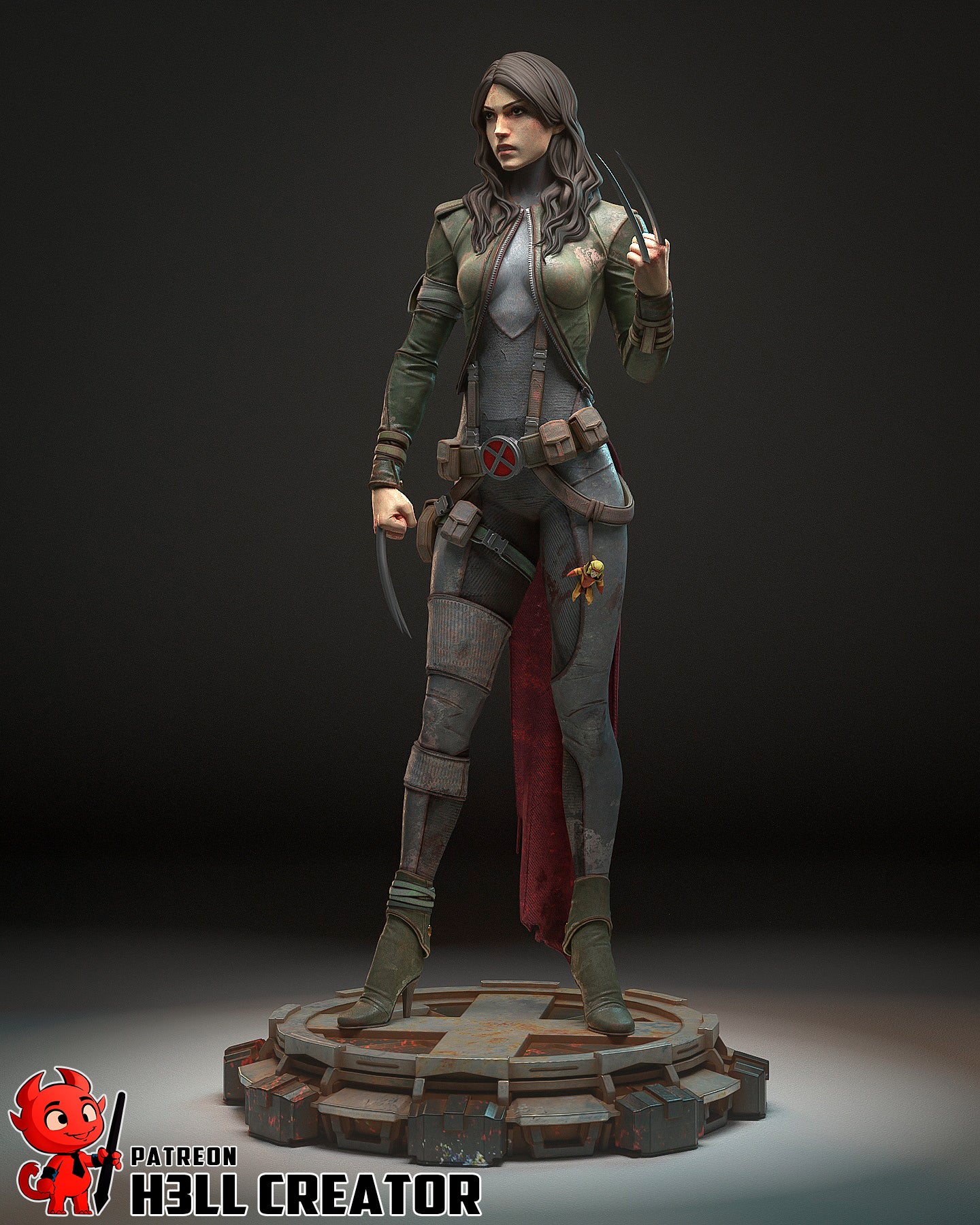 X-23 | 3D Printed Resin Model | Unpainted or Hand-Painted