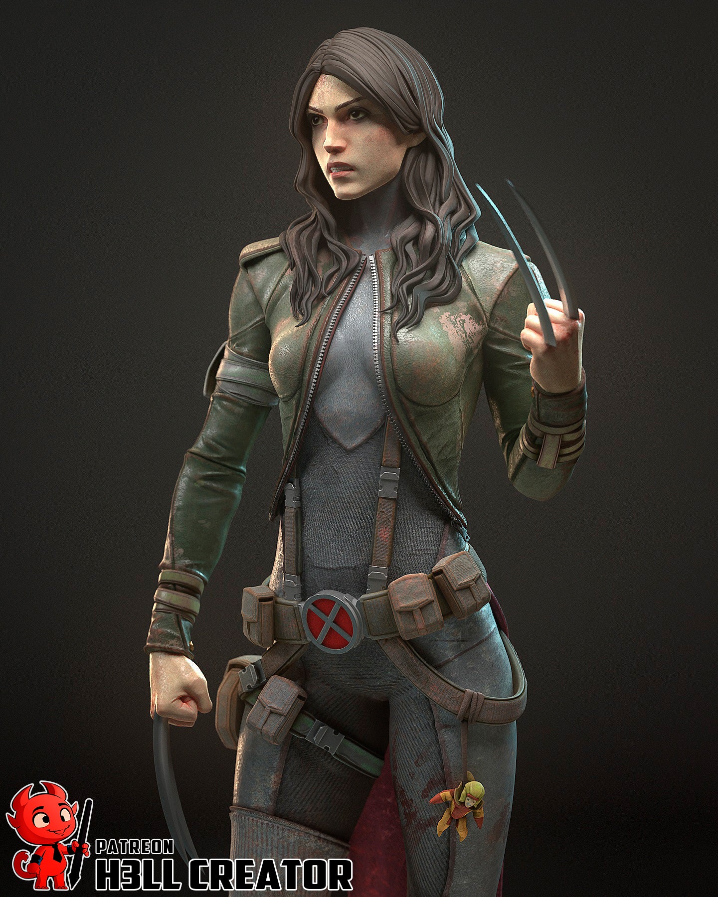 X-23 | 3D Printed Resin Model | Unpainted or Hand-Painted