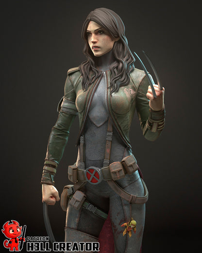 X-23 | 3D Printed Resin Model | Unpainted or Hand-Painted
