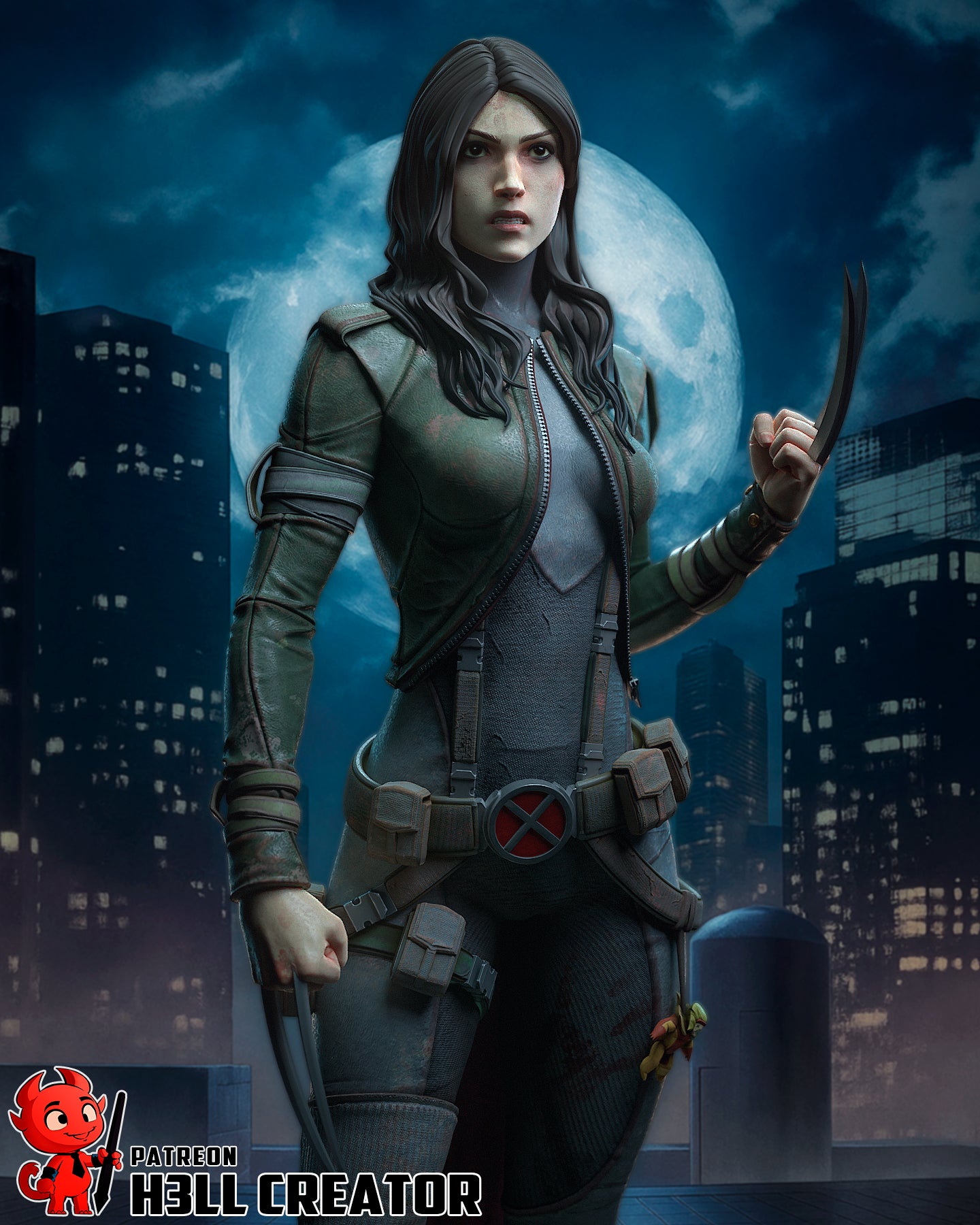 X-23 | 3D Printed Resin Model | Unpainted or Hand-Painted