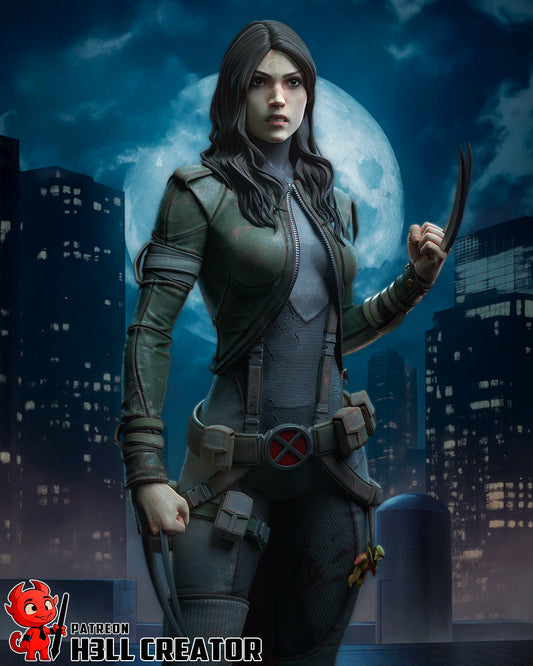 X-23 | 3D Printed Resin Model | Unpainted or Hand-Painted