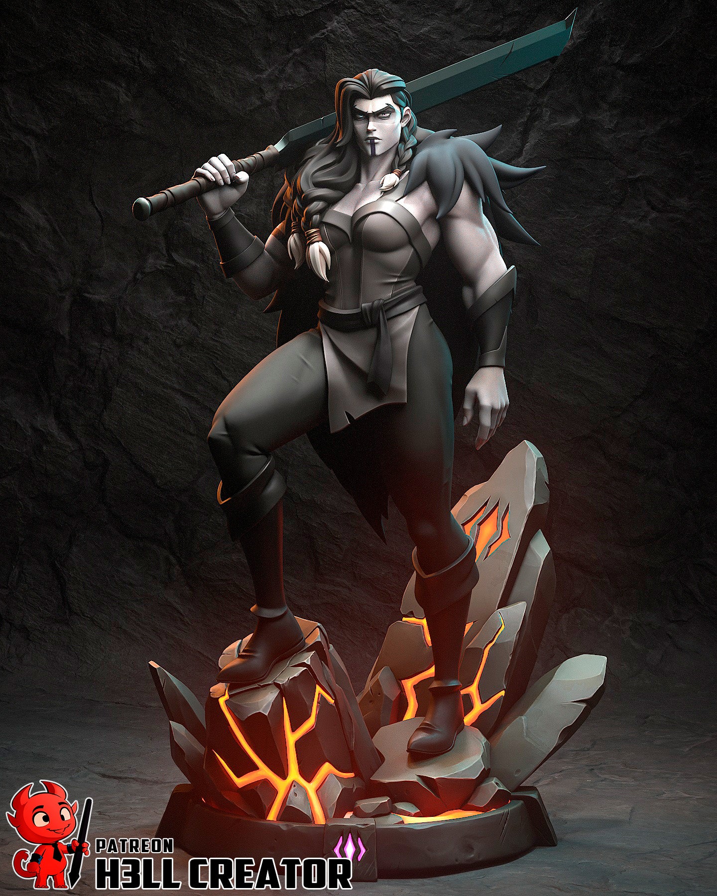 Yasha | 3D Printed Resin Model | Unpainted or Hand-Painted