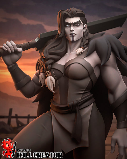 Yasha | 3D Printed Resin Model | Unpainted or Hand-Painted