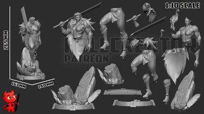 Yasha | 3D Printed Resin Model | Unpainted or Hand-Painted