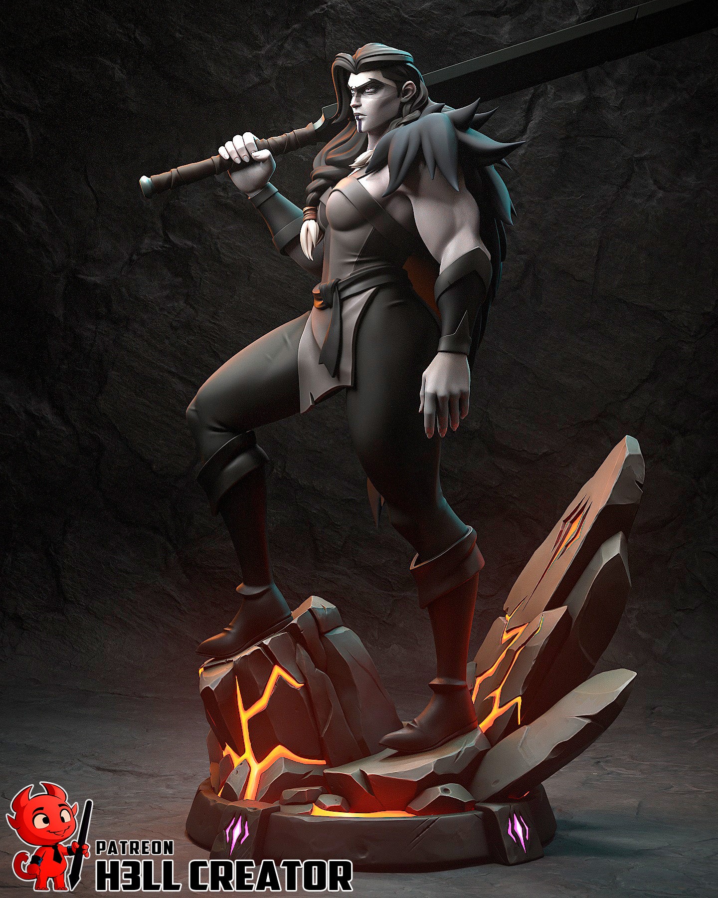 Yasha | 3D Printed Resin Model | Unpainted or Hand-Painted