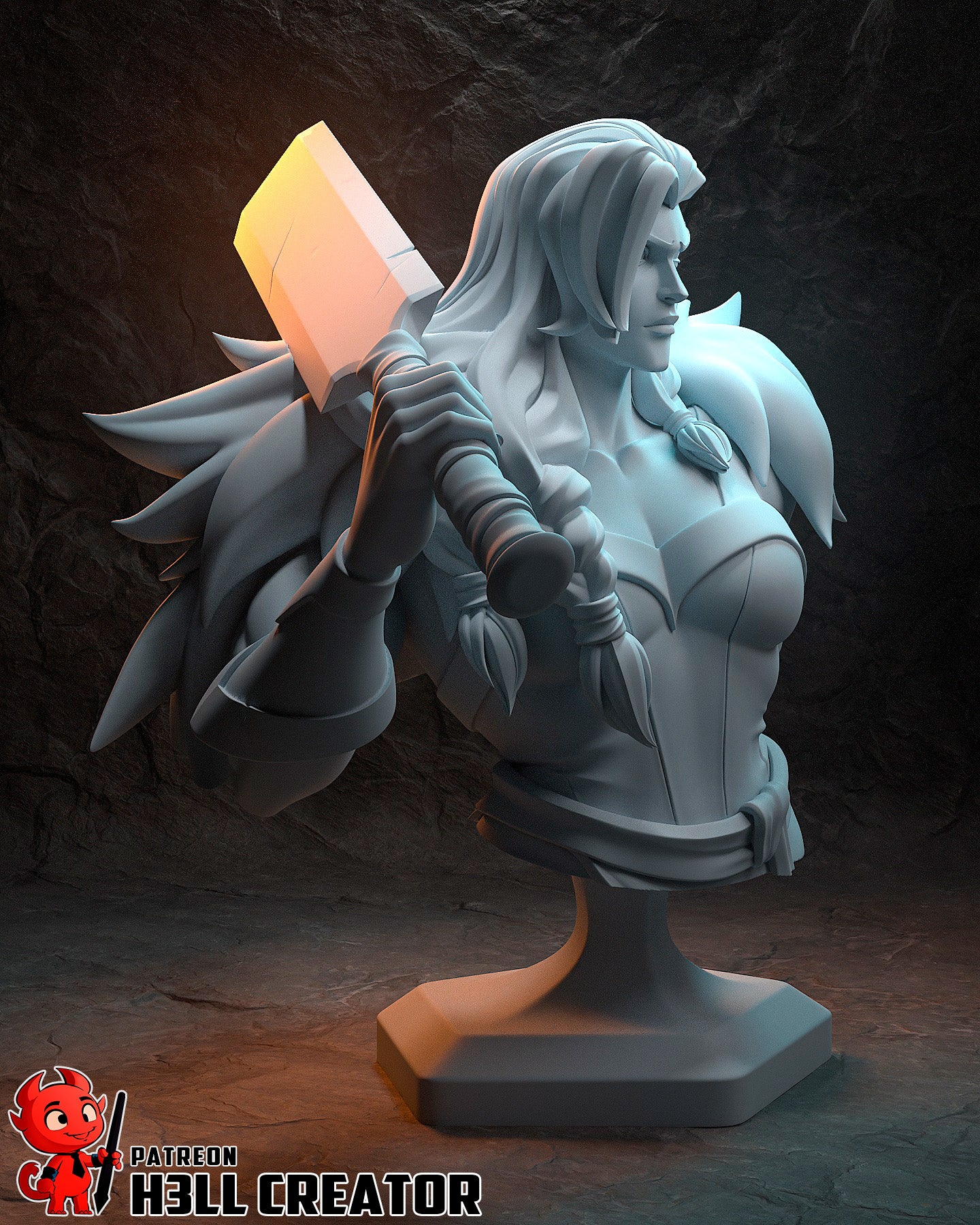 Yasha | 3D Printed Resin Model | Unpainted or Hand-Painted