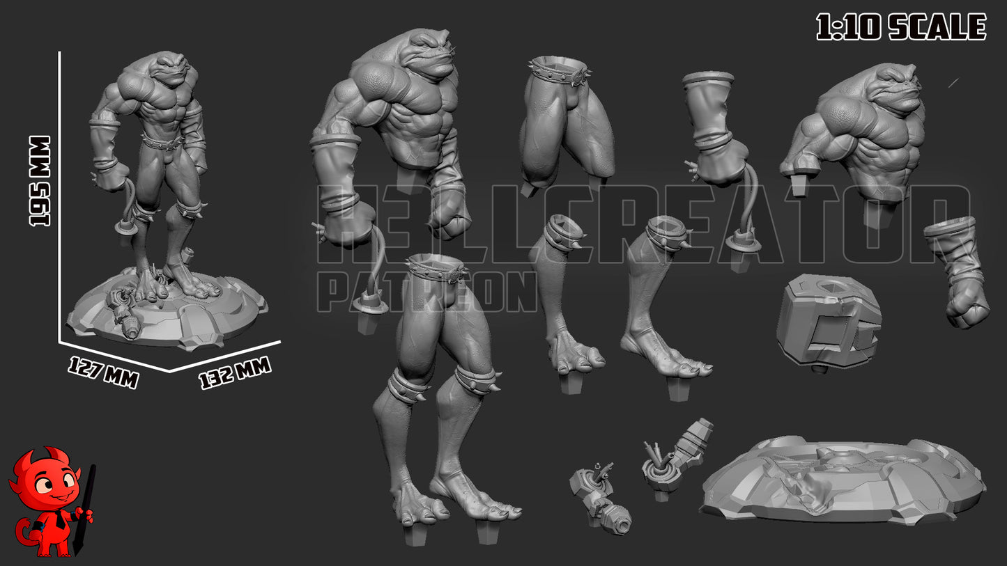 Zitz | 3D Printed Resin Model | Unpainted or Hand-Painted