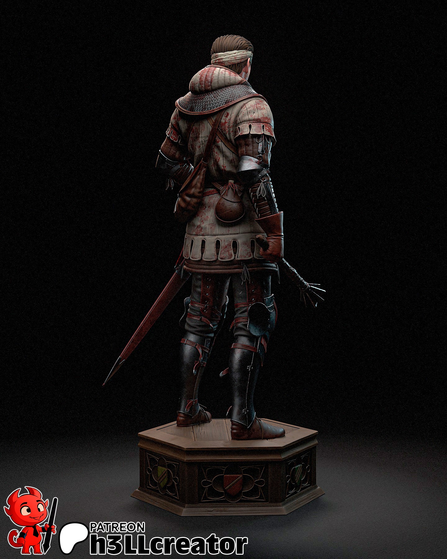 Jan Zizka | 3D Printed Resin Model | Unpainted or Hand-Painted