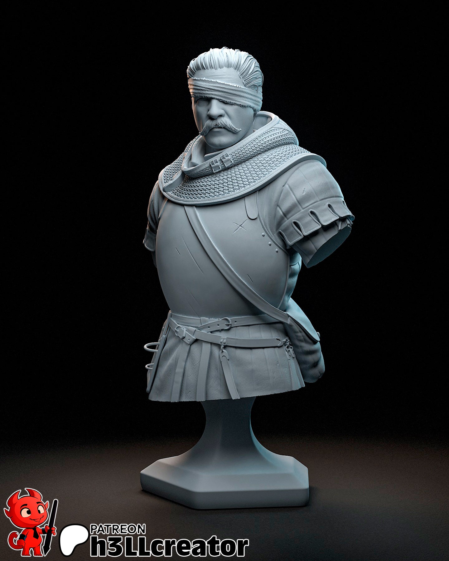 Jan Zizka | 3D Printed Resin Model | Unpainted or Hand-Painted