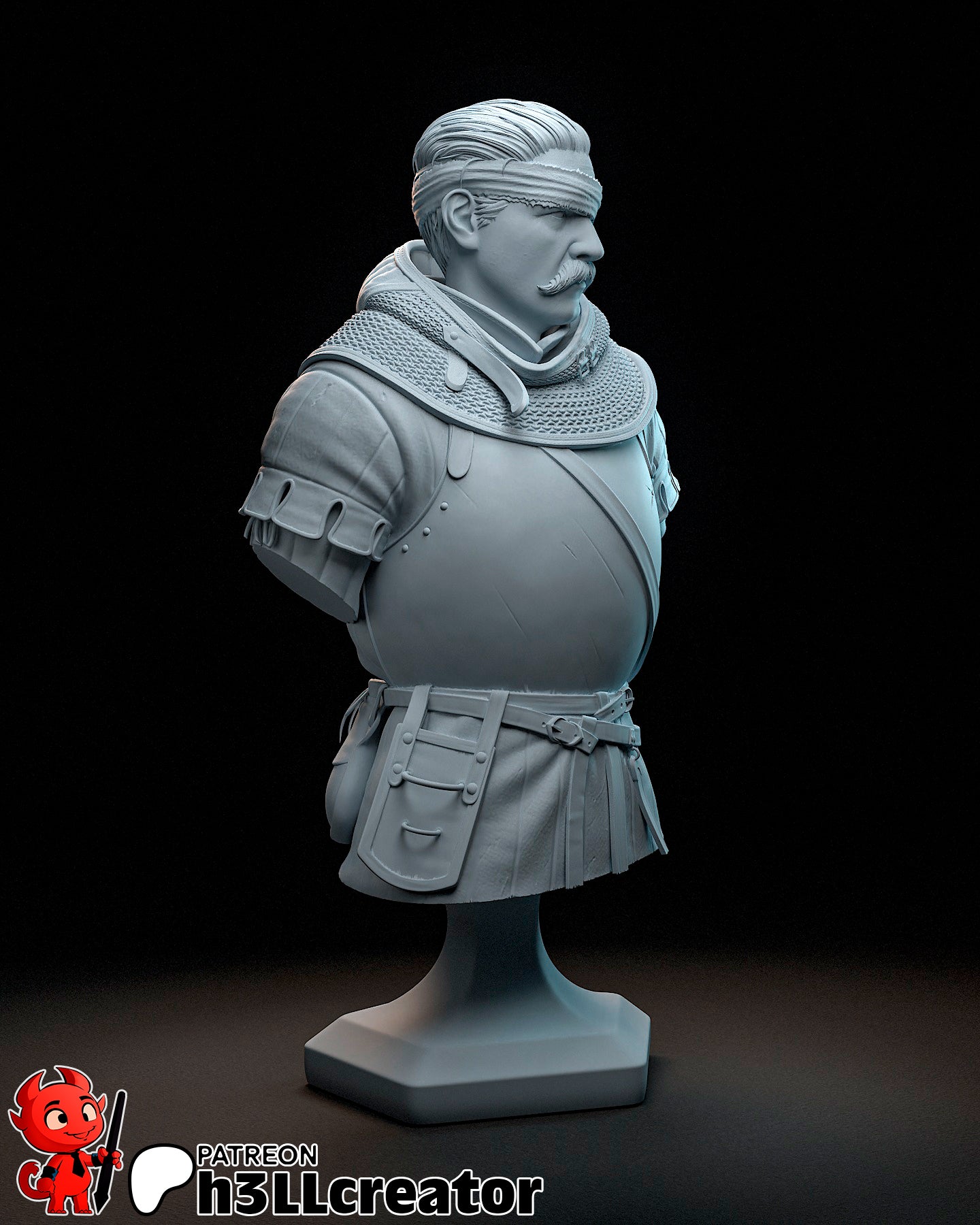 Jan Zizka | 3D Printed Resin Model | Unpainted or Hand-Painted