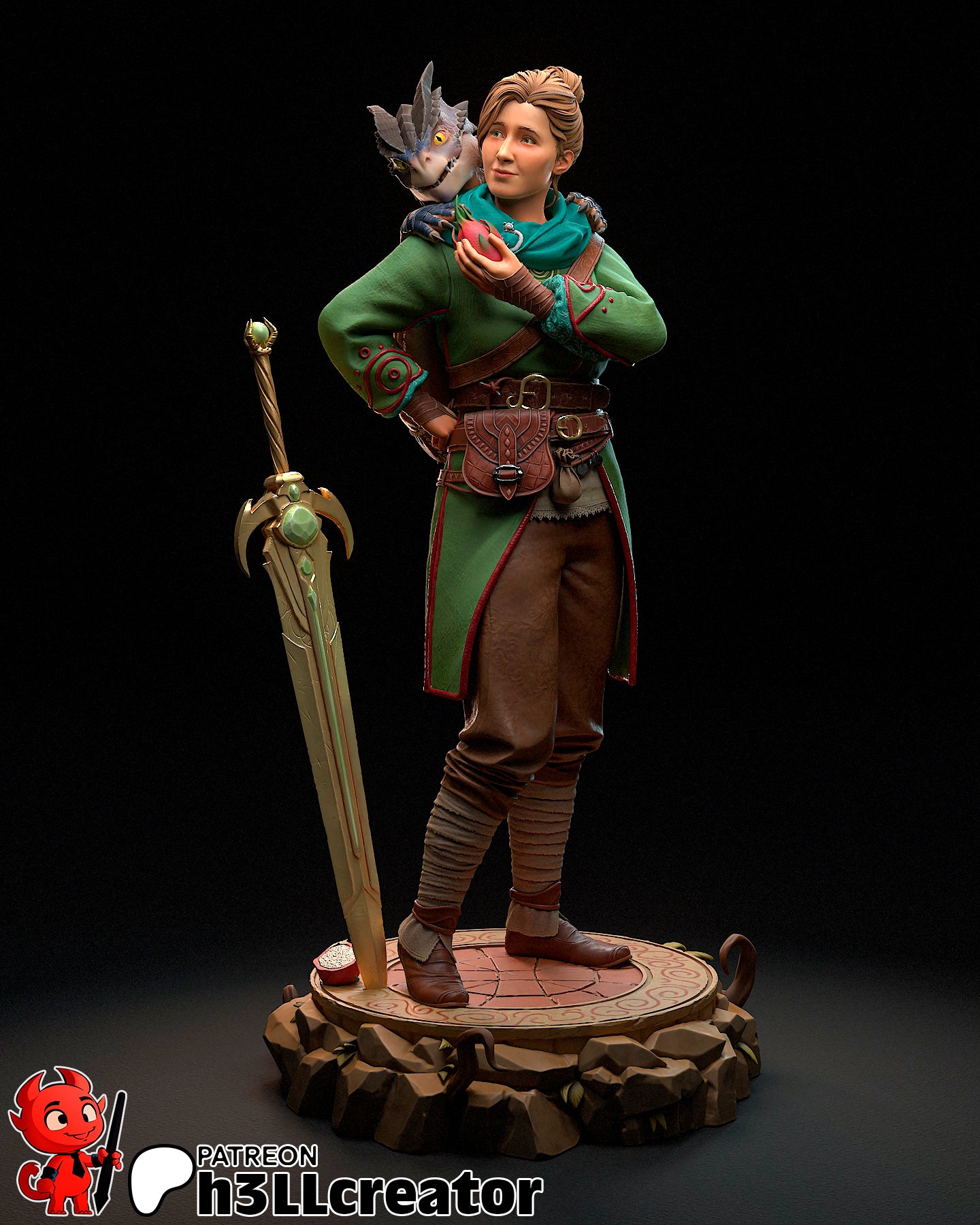 Zoe | 3D Printed Resin Model | Unpainted or Hand-Painted
