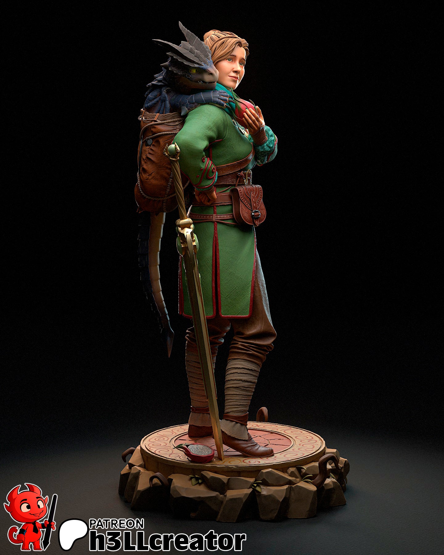 Zoe | 3D Printed Resin Model | Unpainted or Hand-Painted