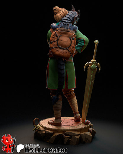 Zoe | 3D Printed Resin Model | Unpainted or Hand-Painted