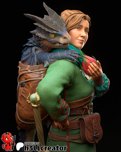 Zoe | 3D Printed Resin Model | Unpainted or Hand-Painted