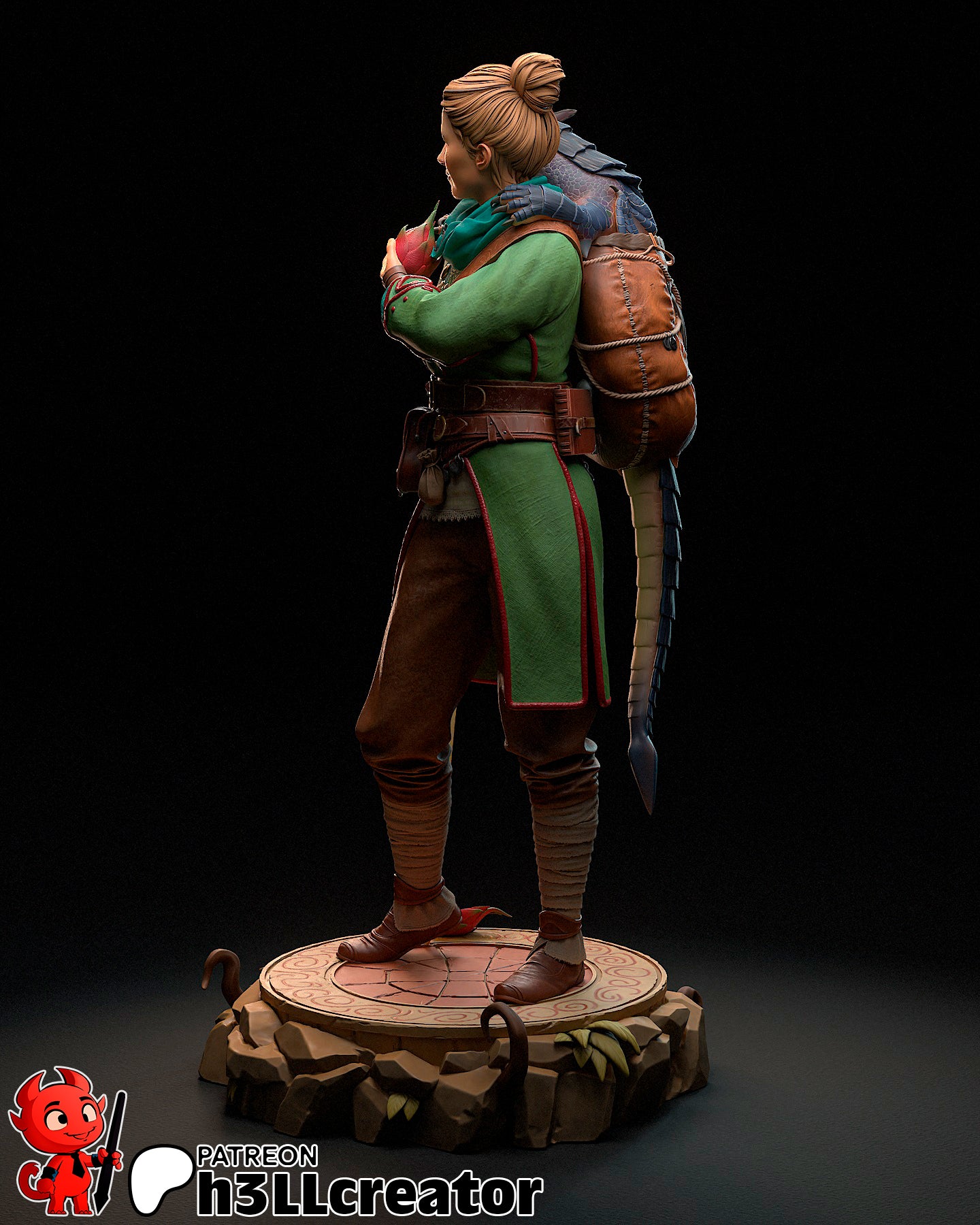 Zoe | 3D Printed Resin Model | Unpainted or Hand-Painted