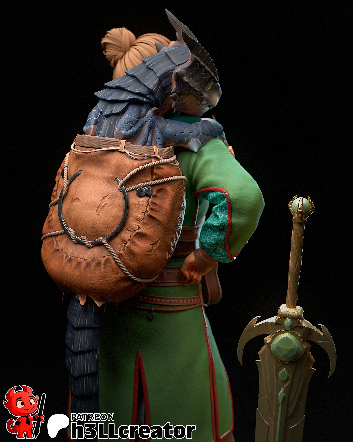 Zoe | 3D Printed Resin Model | Unpainted or Hand-Painted