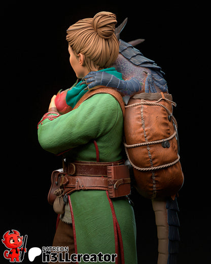 Zoe | 3D Printed Resin Model | Unpainted or Hand-Painted