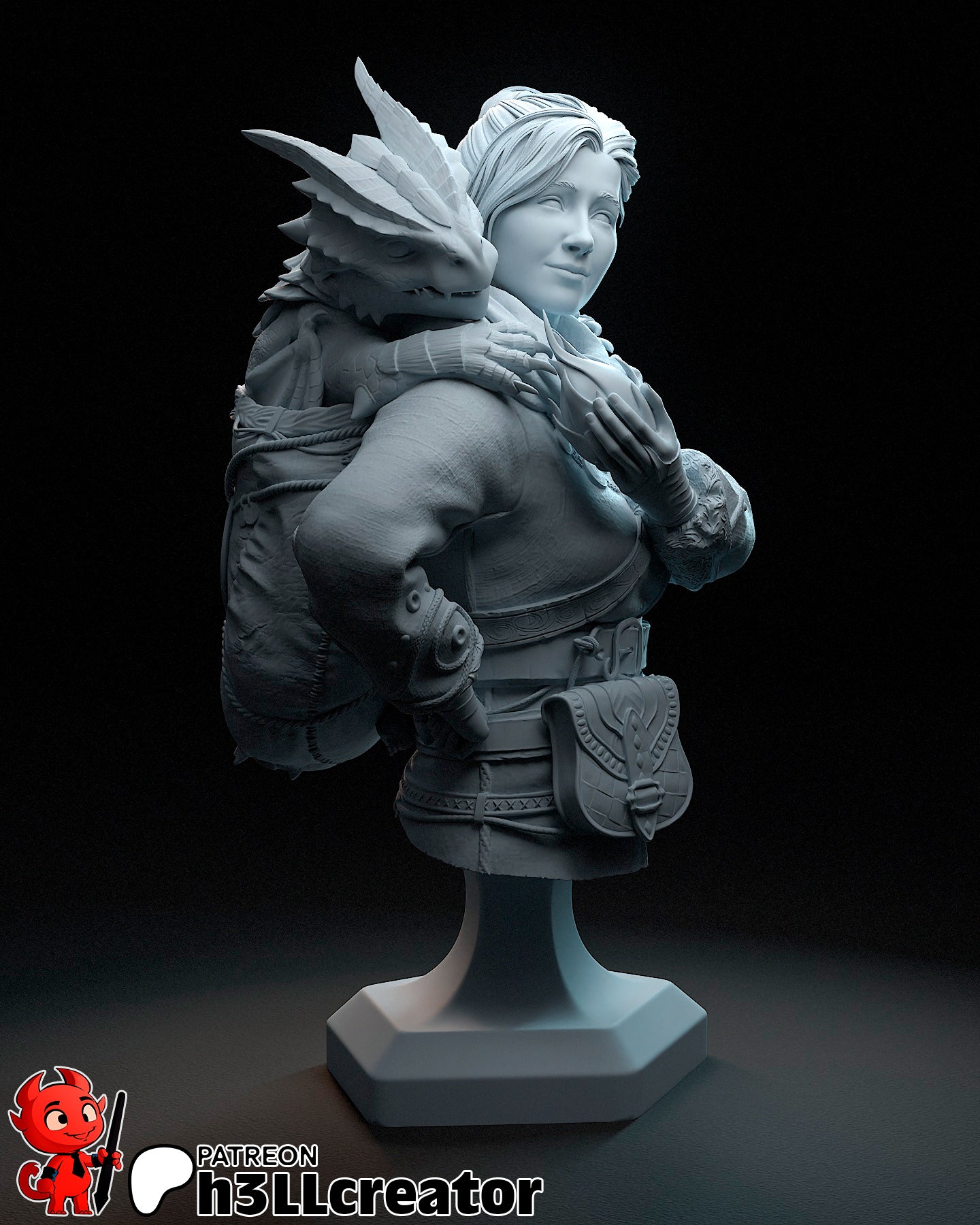 Zoe | 3D Printed Resin Model | Unpainted or Hand-Painted