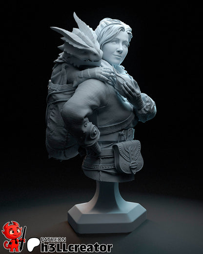 Zoe | 3D Printed Resin Model | Unpainted or Hand-Painted
