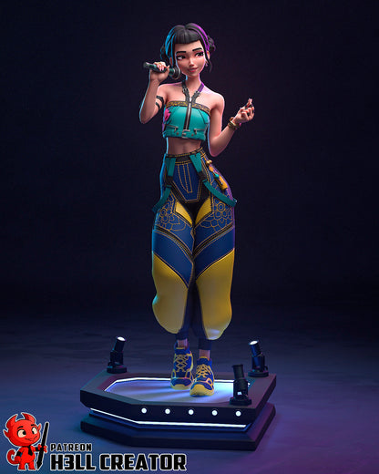 Zoey | 3D Printed Resin Model | Unpainted or Hand-Painted