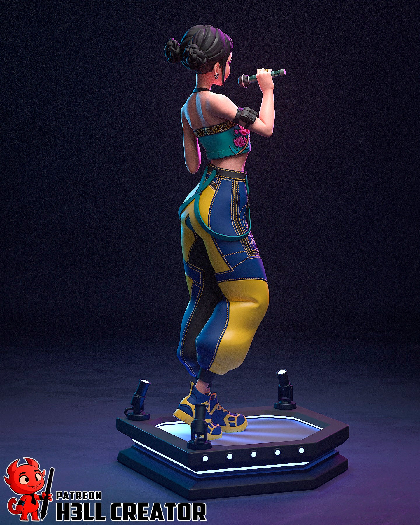 Zoey | 3D Printed Resin Model | Unpainted or Hand-Painted