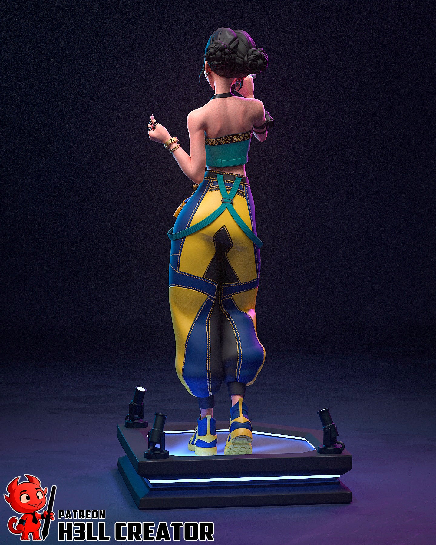 Zoey | 3D Printed Resin Model | Unpainted or Hand-Painted