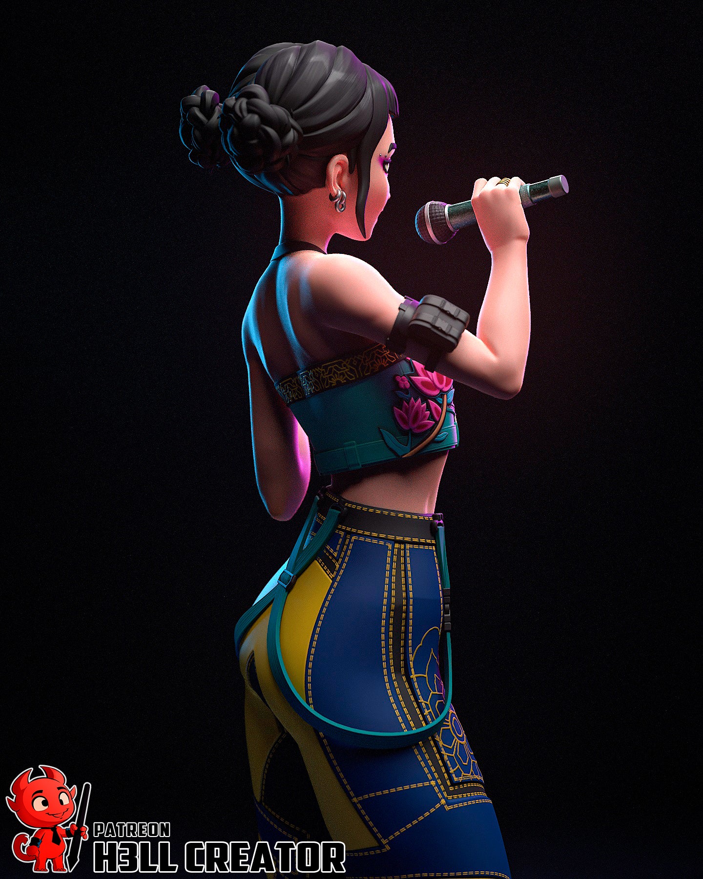 Zoey | 3D Printed Resin Model | Unpainted or Hand-Painted