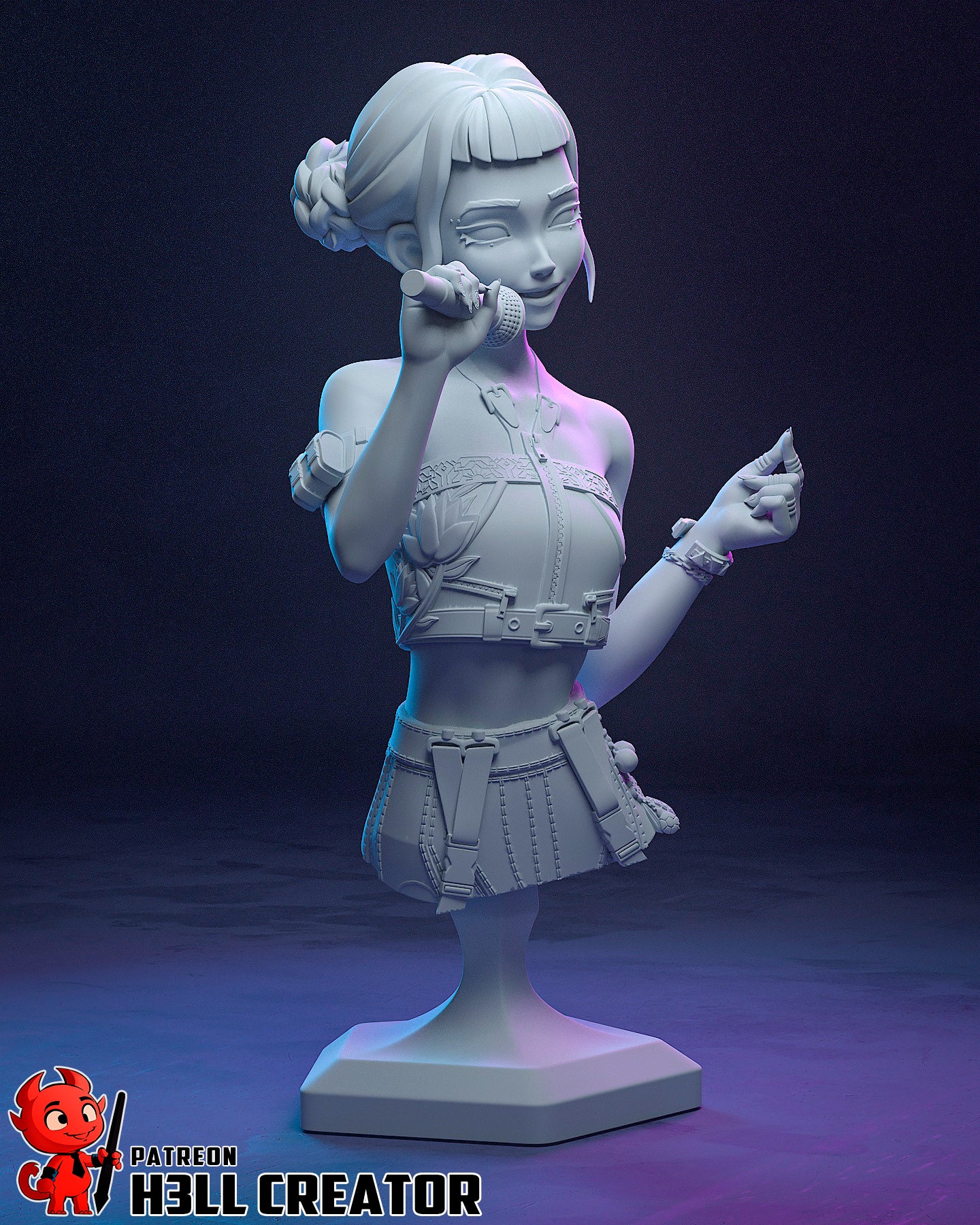 Zoey | 3D Printed Resin Model | Unpainted or Hand-Painted