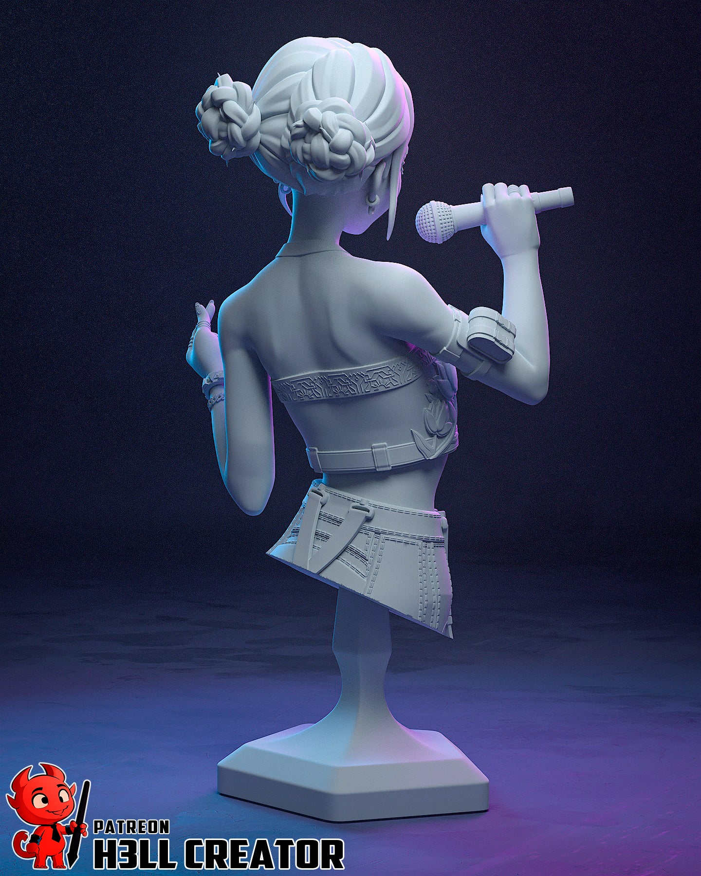 Zoey | 3D Printed Resin Model | Unpainted or Hand-Painted