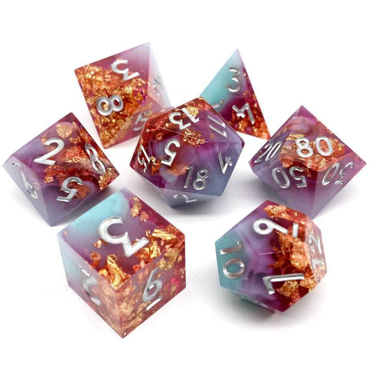 Arcane Fusion | Sharp Edge Dice | Resin | 7 Piece Set