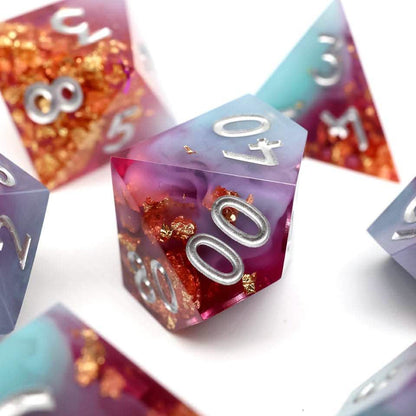Arcane Fusion | Sharp Edge Dice | Resin | 7 Piece Set