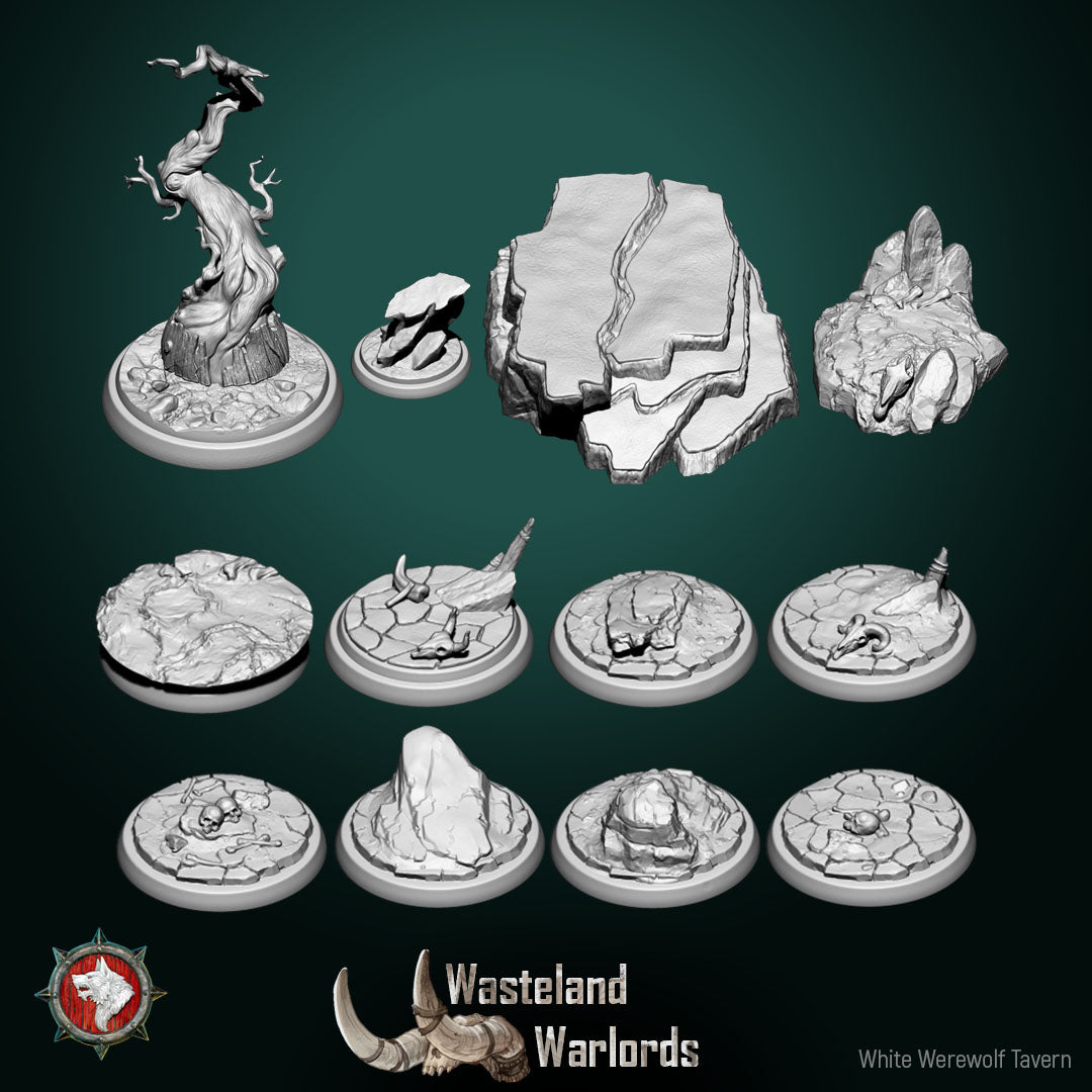 Dungeons and Dragons Models - Wasteland Warlords - Set by White Werewolf Tavern