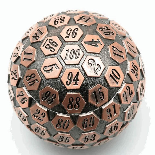 Copper Oracle | Solid Metal Dice | 45MM D100