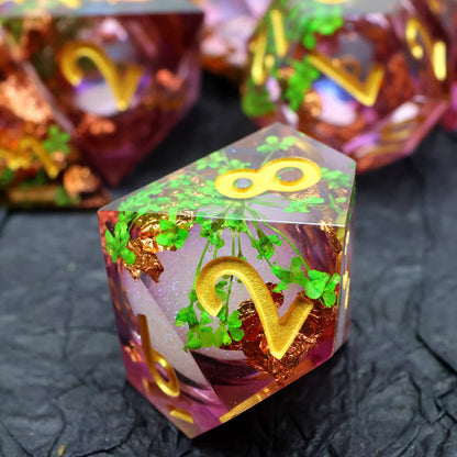 Potion of Vitality | Sharp Edge Dice | Resin | 7 Piece Set