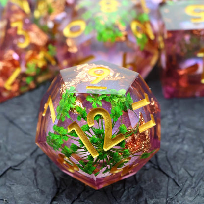 Potion of Vitality | Sharp Edge Dice | Resin | 7 Piece Set