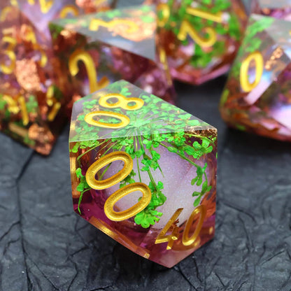 Potion of Vitality | Sharp Edge Dice | Resin | 7 Piece Set