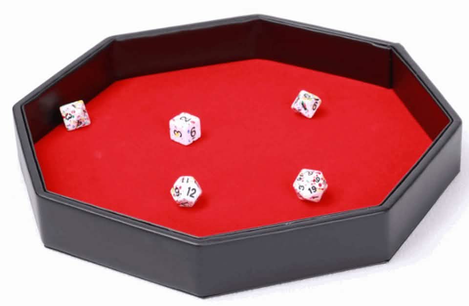 Epic Expanse | Large Dice Tray | Vegan Leather & Velvet