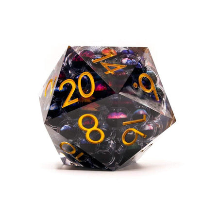 Eyes of Chaos | Liquid Core Dice | Resin | 7 Piece Set