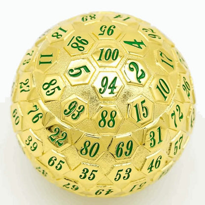 Golden Oracle | Solid Metal Dice | 45MM D100