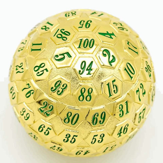 Golden Oracle | Solid Metal Dice | 45MM D100