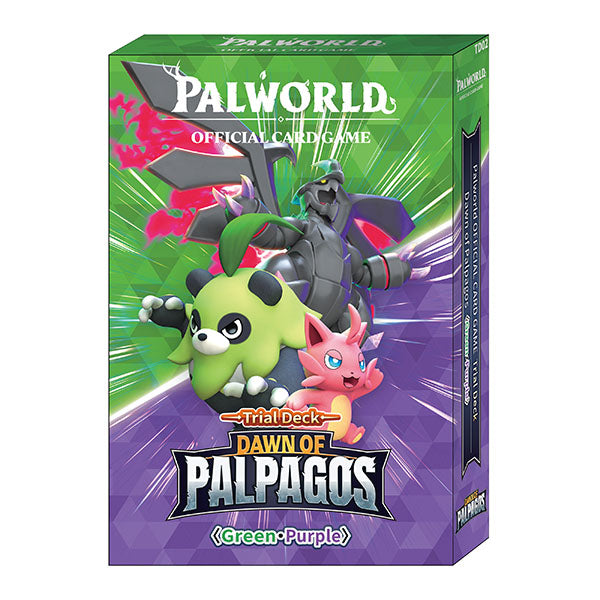 Palworld OFFICIAL CARD GAME - Dawn of Palpagos Green/Purple Trial Deck
